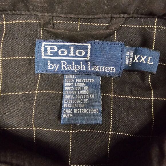 Polo Ralph Lauren Harrington Jacket Mens XXL Black Vintage Eisenhower Preppy - Picture 7 of 14